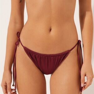 Calzedonia Satin Brazilian String Bikini Bottoms
